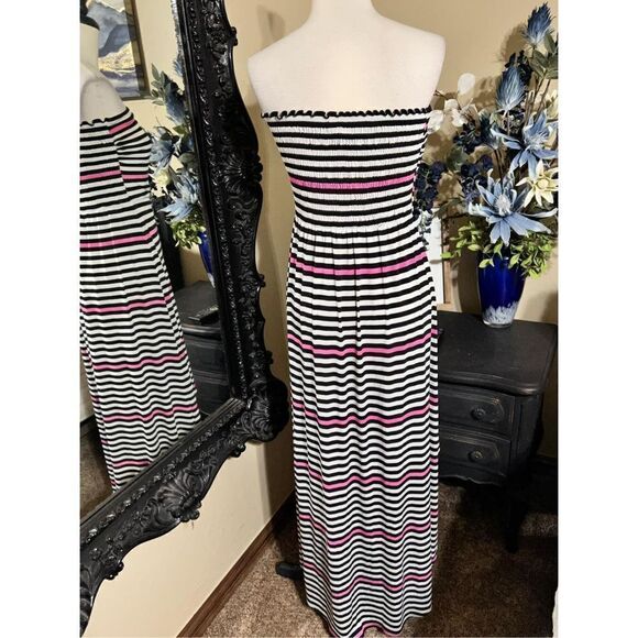 Laundry by Design Strapless Striped Maxi Dress Size Small - Picture 2 of 3